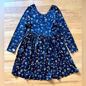 Pink Chicken Lame Skulls Dress, Size 10